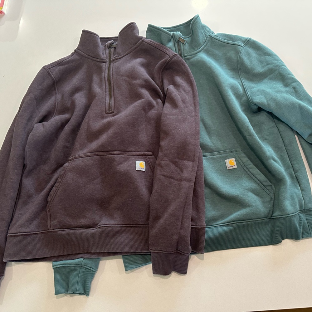 Carhartt Pullover (2) Purple & Green